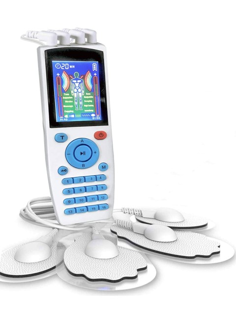 Массажер миостимулятор для тела FORTENGO EMS-200 4 канала, 16 программ, EMS/TENS, белый