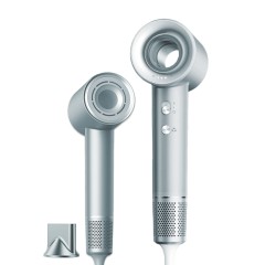 Фен для волос профессиональный FORTENGO SILVER STREAM D8 1600 Вт, с ионизацией, серый