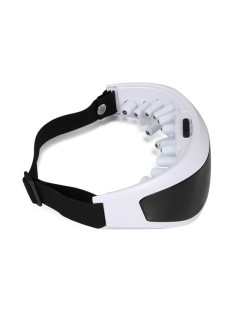 Очки массажер для глаз FORTENGO MSG-007 с вибрацией и магнитами, белые