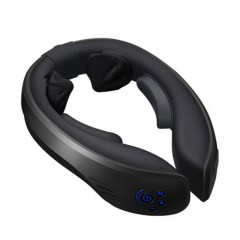 Массажер для шеи электрический, роликовый FORTENGO MSG-034 с ИК прогревом, черный