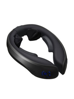 Массажер для шеи электрический, роликовый FORTENGO MSG-034 с ИК прогревом, черный