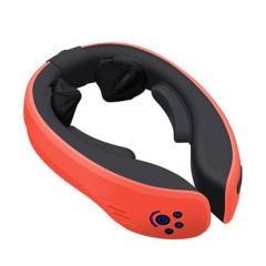 Массажер для шеи электрический, роликовый FORTENGO MSG-034 с ИК прогревом, черный