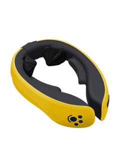 Массажер для шеи электрический, роликовый FORTENGO MSG-034 с ИК прогревом, черный