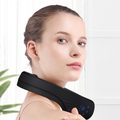 Массажер для шеи электрический, роликовый FORTENGO MSG-034 с ИК прогревом, черный