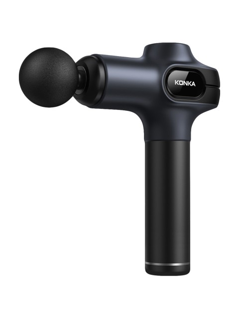 Перкуссионный массажер для тела FORTENGO MSG-021, 8 насадок, темно-синий