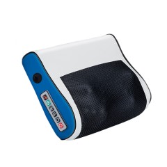 Массажная подушка для спины и шеи электрическая FORTENGO KZ0569 с подогревом, 12/220В, красная