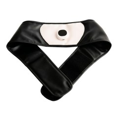 Пояс миостимулятор для тренировки пресса и похудения FORTENGO EMS-080, 6 программ, EMS, универсальный размер, черный