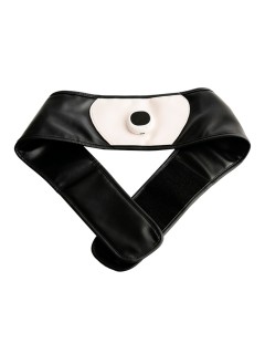 Пояс миостимулятор для тренировки пресса и похудения FORTENGO EMS-080, 6 программ, EMS, универсальный размер, черный