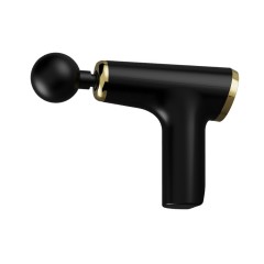 Перкуссионный массажер для тела FORTENGO MSG-012, 4 насадки, черный