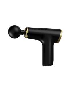 Перкуссионный массажер для тела FORTENGO MSG-012, 4 насадки, черный