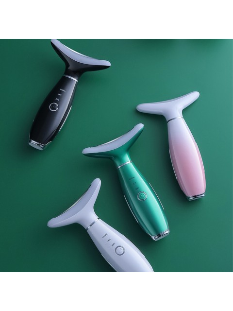 Микротоковый лифтинг массажер для лица FORTENGO MPF-11, с EMS и LED технологией, розовый