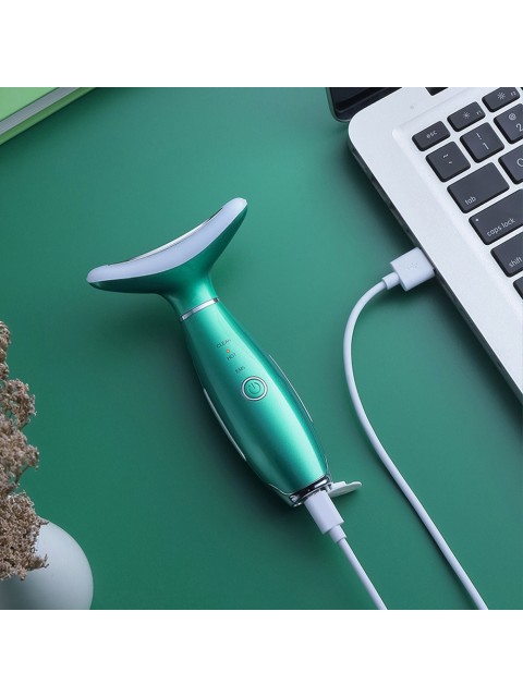 Микротоковый лифтинг массажер для лица FORTENGO MPF-11, с EMS и LED технологией, розовый