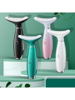 Микротоковый лифтинг массажер для лица FORTENGO MPF-11, с EMS и LED технологией, розовый