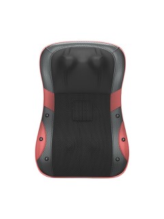 Массажная подушка для спины и шеи электрическая FORTENGO KZ0562 с подогревом, магнитотерапией и ароматерапией, 12/220В, черная