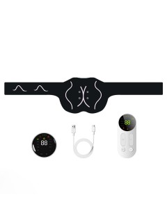 Миостимулятор для ягодиц FORTENGO EMS-050, 8 программ, ИК прогрев, пульт ДУ, универсальный размер, черный