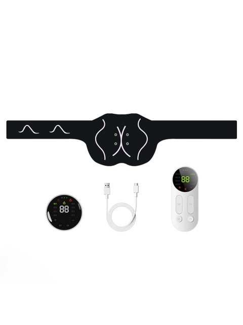 Миостимулятор для ягодиц FORTENGO EMS-050, 8 программ, ИК прогрев, пульт ДУ, универсальный размер, черный