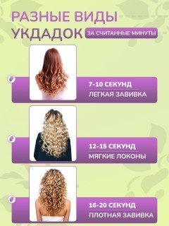 Автоматическая плойка для локонов FORTENGO AUTO CURLER RW-J882, желто-зеленая