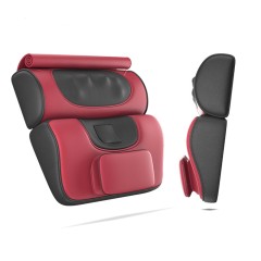 Массажная подушка для спины и шеи электрическая FORTENGO KZ0563 с подогревом и ароматерапией, 12/220В, красная