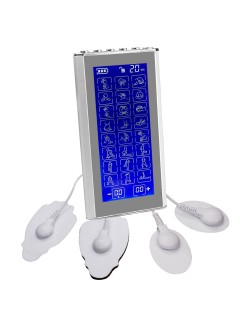 Массажер миостимулятор для тела FORTENGO EMS-450 2 канала, 36 программ, EMS/TENS, серебристый