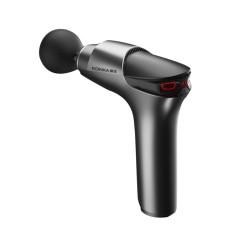 Перкуссионный массажер для тела FORTENGO MSG-011, 8 насадок, темно-серый