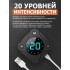 Пояс миостимулятор для тренировки пресса и похудения FORTENGO EMS-060, 12 программ, EMS, 140 см, черный