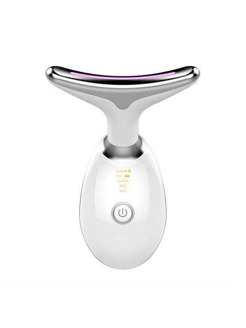 Микротоковый лифтинг массажер для лица FORTENGO MPF-15, с EMS и LED технологией, черный