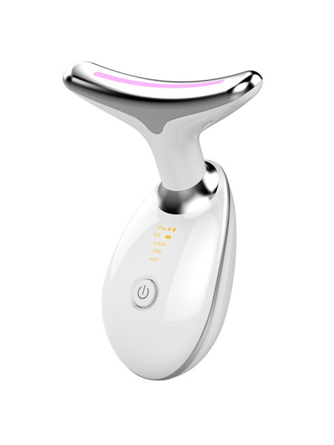 Микротоковый лифтинг массажер для лица FORTENGO MPF-15, с EMS и LED технологией, черный