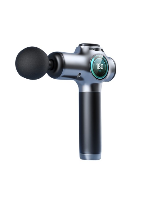 Перкуссионный массажер для тела FORTENGO MSG-010, 8 насадок, серебристый