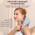 Массажер роликовый для шеи и плеч, электрический FORTENGO KZ0309 с щипковым механизмом и подогревом, беспроводной, серый