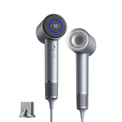 Фен для волос профессиональный FORTENGO SILVER STREAM D3 1600 Вт, с ионизацией, серый