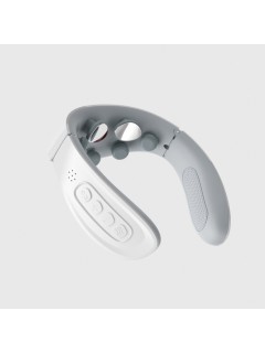 Массажер для шеи электрический, импульсный FORTENGO MSG-031, вибромассаж, ИК прогрев, TENS/EMS, зеленый