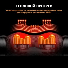 Массажная подушка для спины и шеи электрическая FORTENGO KZ0567 с подогревом, магнитотерапией и ароматерапией, 12/220В, черная