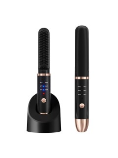 Расческа-выпрямитель электрическая FORTENGO TOURMALINE BRUSH CD-23987, черная