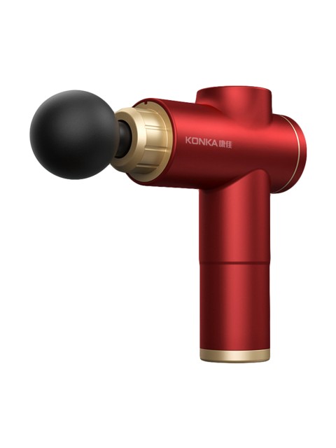 Перкуссионный массажер для тела FORTENGO MSG-020, 8 насадок, красный