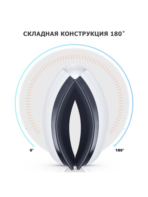 Очки массажер для глаз FORTENGO MSG-006 с вибрацией, музыкой и подогревом, белые