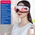 Очки массажер для глаз FORTENGO MSG-006 с вибрацией, музыкой и подогревом, белые