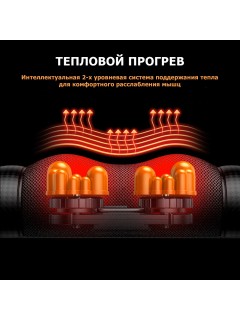 Массажная подушка для спины и шеи электрическая FORTENGO KZ0568 с подогревом, магнитотерапией и ароматерапией, 12/220В, черная